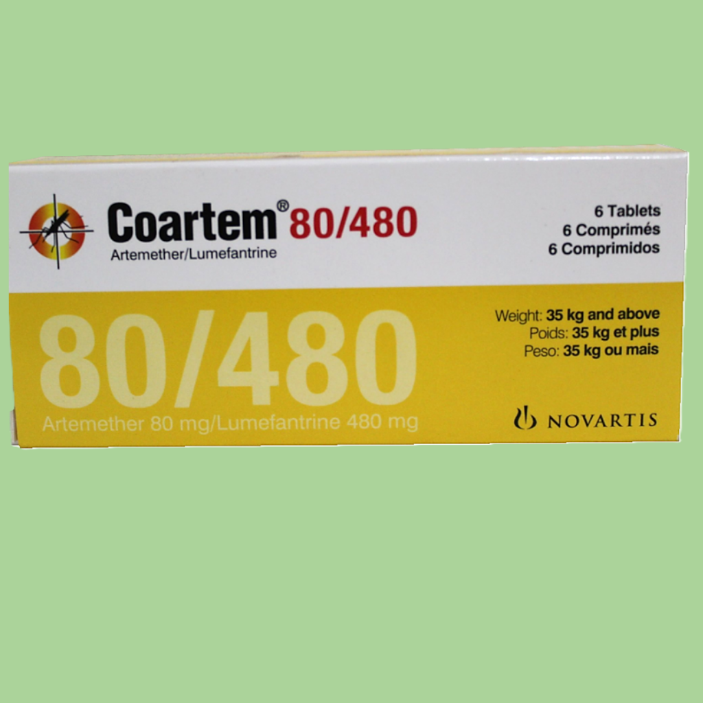 Terapia combinada de ação antimalárica rápida (arteméter) e prolongada (lumefantrina).